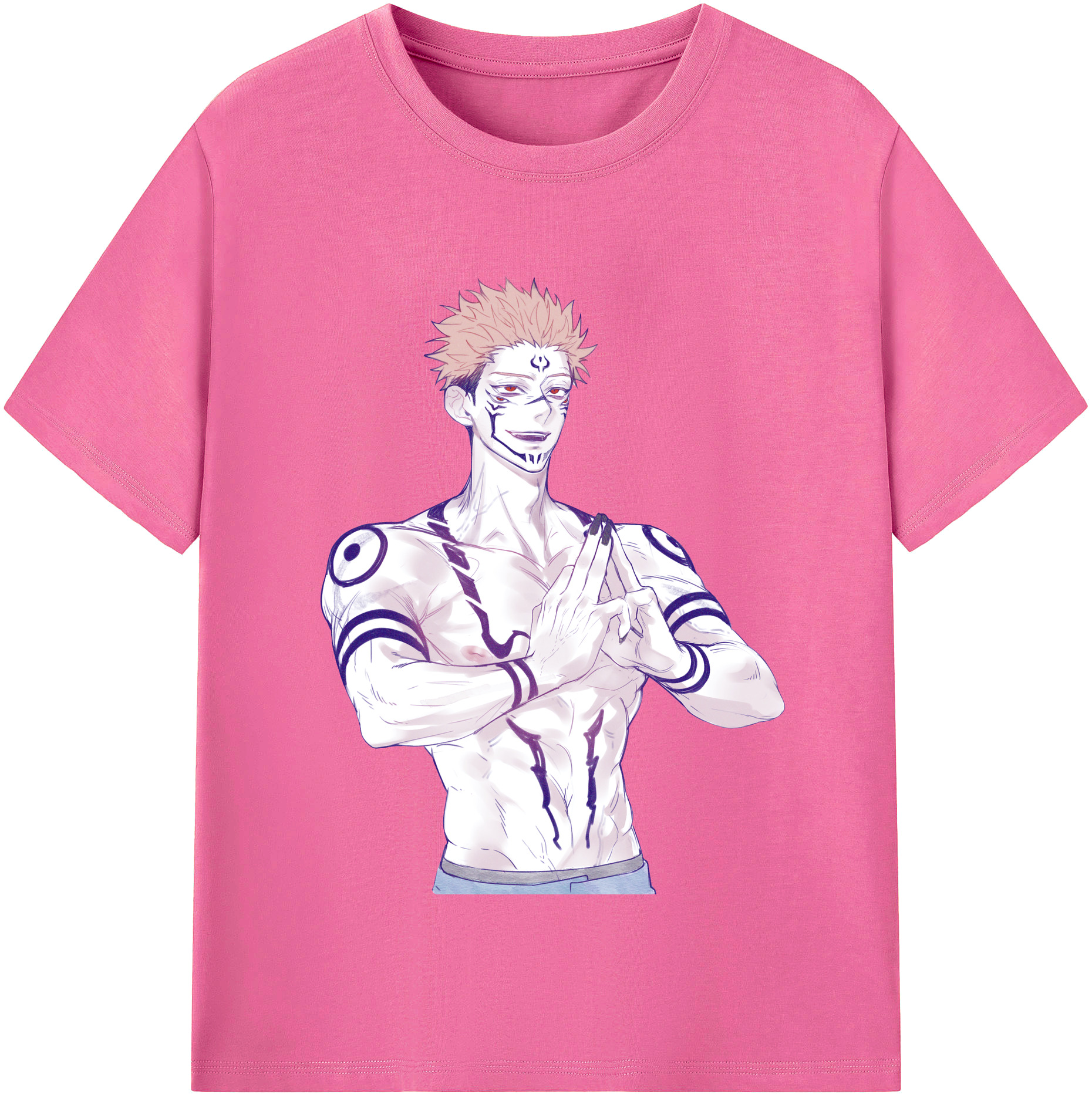 （画像用） 呪術廻戦 Jujutsu Kaisen レディースカジュアルプリントTシャツ（綿100％）